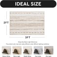 thumbnail image 2 of Boho Area Rug 2x3 Carpet-Rugs for Living Room Distressed Moroccan-Machine Washable Rugs for Kitchen Entryway Bedroom Dining Room Living Room Modern Neutral Rug Light Brown, 2 of 7