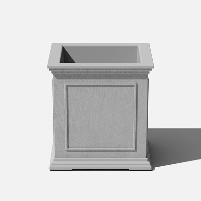 Veradek Brixton Cube 20"Planter Gray Gray