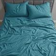 thumbnail image 3 of Nestl Split King Sheet Set, 1800 Series Microfiber Deep Pocket 4 Piece Bed Sheet Set, 3 of 8