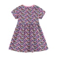 thumbnail image 4 of WEAIXIMIUNG Robes Longues pour Adolescentes Vacances Robe à Manches Courtes Imprimés Robes de Danse Vêtements 4-5 Ans, 4 of 6