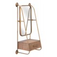 thumbnail image 1 of Zuo A12232 11.0 in. Peralta Mirror, Shelf Gold, 1 of 8