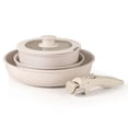 thumbnail image 3 of Ensemble de 5 Poêles à Frire Antiadhésives en Pierre Médicale Détachables pour la Maison, Cuisinière à Induction, Cuisinière à Gaz Dédiée, Fond Plat Universel, 3 of 8