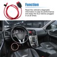 thumbnail image 3 of Unique Bargains 1pcs Car OBD Cable Adapter Replacement for Volvo Vehicles 2016 Black Red Metal Plastic, 3 of 7