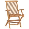 thumbnail image 4 of vidaXL Chaises de Jardin avec Coussins Rouge Vin 8 Pcs Bois de Teck Massif, 4 of 12