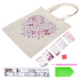 thumbnail image 2 of Diamond Painting Bag Kit Canvas Bag Resin Rhinestones HandMade Reusable Art Handbag(BB009 ), 2 of 14