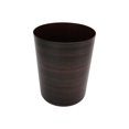 thumbnail image 5 of Mainstays 11.4 Litre Round Plastic Waste Can, Dark Wood Grain 1 Piece, 5 of 5