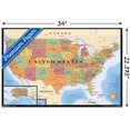 thumbnail image 2 of Map - USA Wall Poster, 22.375" x 34" Framed, 2 of 4