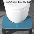 thumbnail image 4 of Blue Toilet Step Stool Squatting Potty Step Stool For Bathroom Folding Design Non Slip Surface Stackable Storage 14.96X8.66X6.69 Inches 1.73Lb, 4 of 7