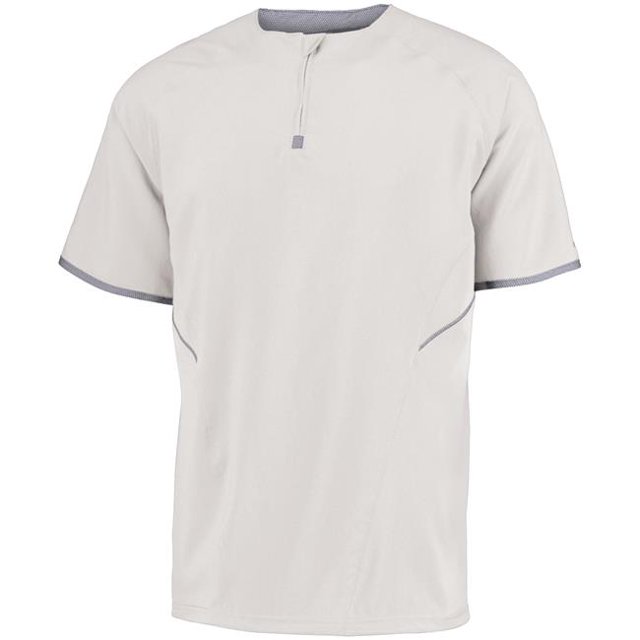 Pull à Manches Courtes pour Adultes&44; Blanc & Furtif - Large
