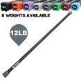 thumbnail image 2 of PRISP Weighted Exercise Workout Bar - Total Body Weight Bar for Home Gym, Fitness, Yoga and Strength Training, 2 of 7