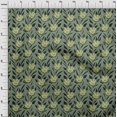 thumbnail image 4 of oneOone Tissu Popeline de Coton Vert Floral Rétro Matériel de Robe Tissu Imprimé Tissu au Mètre 56 Pouces de Large, 4 of 5