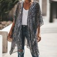 thumbnail image 1 of Nouveaux Hauts pour Femmes 2023 Grande Taille Mode Décontractée Couleur Unie Bouton Imprimé Manches Longues Col Rond Hauts Chemise Manches Longues pour Femmes, 1 of 9