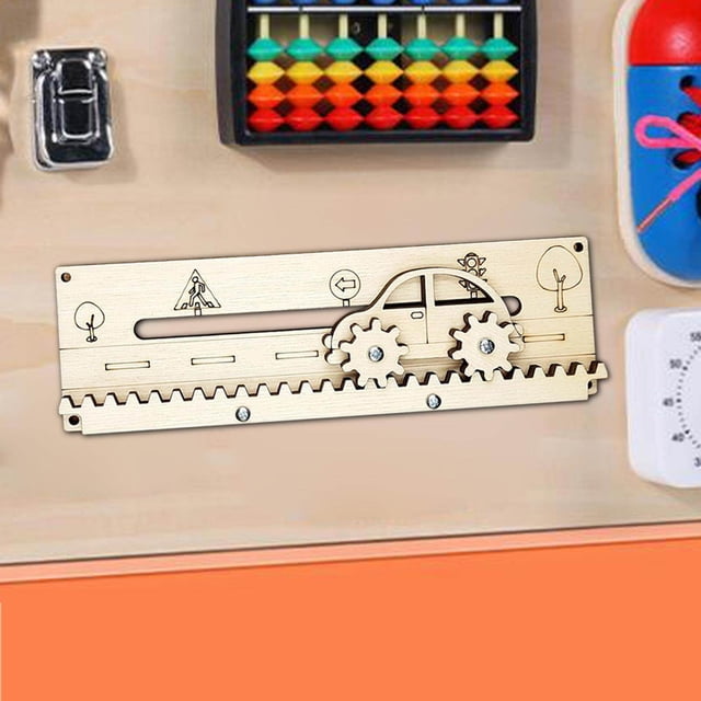 ziyahi Planche d'Activités pour Enfants Matériel Bricolage Pièces de Planche Sensorielle pour Cadeaux pour Tout-Petits Autobus la Route