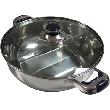HCX 30 cm Shabu Shabu Dual Sided Hot Pot with Divider 30CM