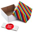 thumbnail image 2 of Hallmark Gift Boxes with Wrap Bands, Assorted Sizes (3-Pack: Rainbow Stripes, Dots, Stars) for Birthdays, Weddings, Baby Showers, 2 of 6