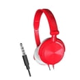 thumbnail image 1 of S1 Portable 3.5mm Wired Headset Stereo Foldable Headphones with Microphone Red, 1 of 8