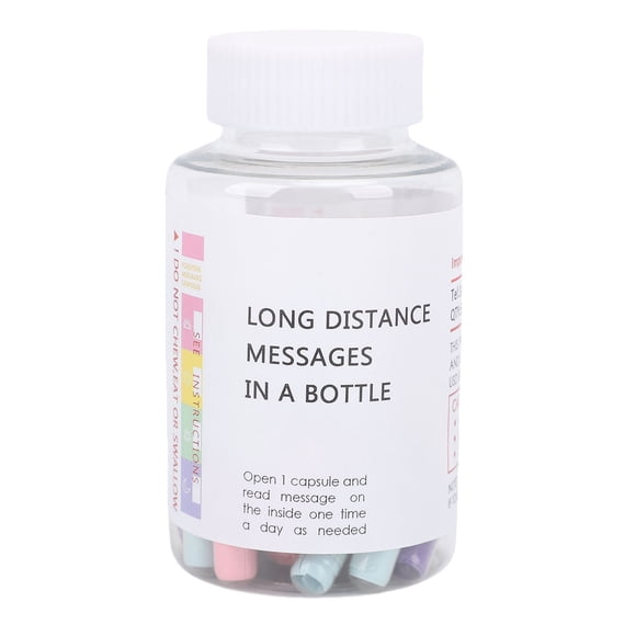 Pre Written Note Bottle, Love Message Bottle Theme Cards  for Farewell Anniversary Present Friendship,Long Distance