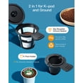thumbnail image 3 of Strak Iced Coffee Maker, Hot and Cold Coffee Maker Single Serve for K Cup and Ground, with Descaling Reminder and Self Cleaning, Iced Coffee Machine for Home, Office and RV, 3 of 4