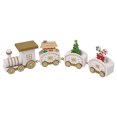 thumbnail image 2 of Wangscanis Christmas Train Wooden Decoration, Mini Locomotive Festival Present, 2 of 8