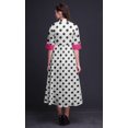 thumbnail image 3 of Bimba Robe-Chemise Mi-Mollet pour Femmes à Manches Retroussables à Imprimé Géométrique Boutonnée - Très Petit, 3 of 5