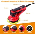 thumbnail image 2 of PioneerWorks 1250W Brushless Electric Orbital Sander - 6-Inch Woodworking & Polishing Tool, 10,000 RPM, 2 of 5