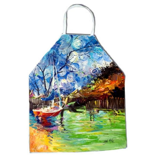 Carolines Treasures JMK1292APRON Boat Starlight Sailboats Apron