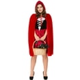 thumbnail image 2 of Robe de Fête de Noël Halloween pour Femmes Little Red Riding Hood avec Cape, 2 of 5