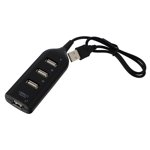 1Pc USB Hub USB 2.0 Hub 4 Port USB 2.0 Data Hub Portable USB 2.0 Splitter