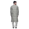 thumbnail image 3 of Atasi Designer Kurta Pajama For Men Printed Straight Kurta Set Summer Clothing, 3 of 5