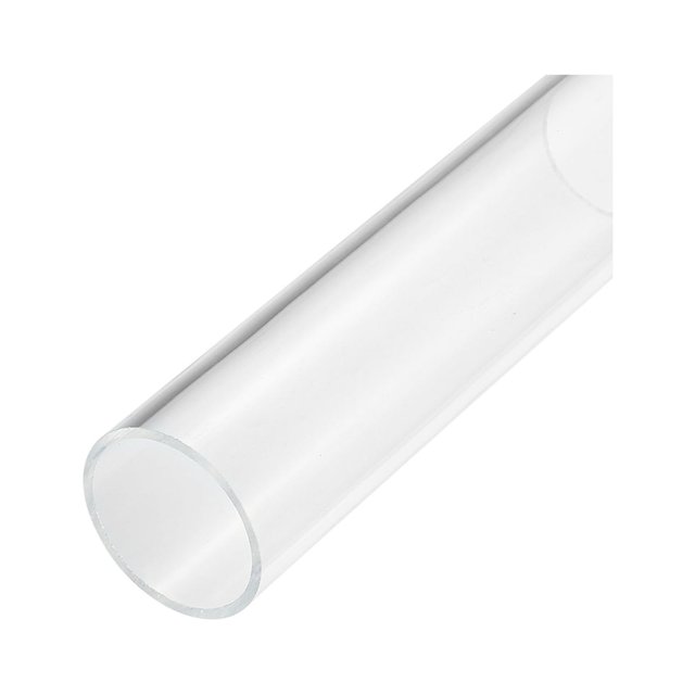Unique Bargains Tuyau Acrylique Transparent Rigide Tube Rond 36mm ID 40mm OD 6 Pouces pour Lampes et Lanternes Système de Refroidissement par Eau