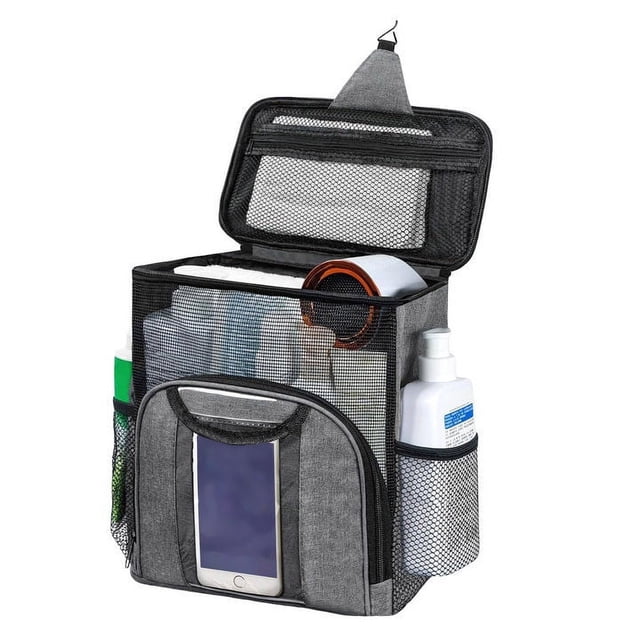 Large Capacity Portable Shower Caddy Dorm For College Separate Compartment Hanging Toiletry Bag For College Student Camping Gym Travel 1pc