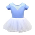 thumbnail image 2 of AherBiu Baby Girl Clothes Rompers Skirt Jumpsuits Solid Color Shorts Rompers Long Sleeve Stretch Ballet Dance Bodysuit Performance Costume, 2 of 5