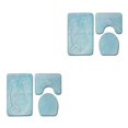 thumbnail image 4 of Guardoinrt 3pcs/set Stylish And Comfortable Bath Mat For Chic Bathroom Decor Easy PJ210908-A010 2Set, 4 of 6