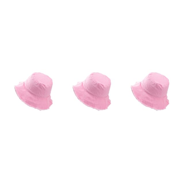VONKY Bucket Hat For Sun Protection Headgear For Outdoor Adventure Caps Stylish Protection Casual Comfort Outdoor Activities pink 3Set