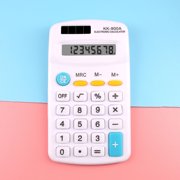 Suncoda Solar Calculator, Basic Standard Calculators Mini Digital Desktop Calculator with 8-Digit Lcd Display. Calculator Pocket Size for Home School for Kids