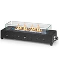 thumbnail image 1 of Costway 30" Tabletop Propane Fire Pit with Wind Guard Glass Rocks Stainless Steel Burner, 1 of 10
