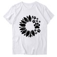thumbnail image 5 of Pompotops T-Shirt Décontracté pour Femme à Col Rond d'Été Aguichant à Imprimé Coupe Régulière à Manches Courtes pour Femme Liquidation, 5 of 5