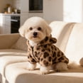 thumbnail image 4 of Winter Warm Leopard Print Coat Jacket For French And Small Breed Dogs, 4 of 6