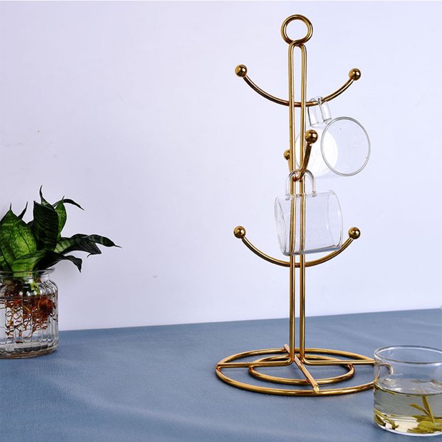 Support de Tasse en Fer pour Rangement de Tasses Décoration de Cuisine Maison