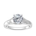 thumbnail image 1 of 1.05 Carat Excellent Round Cut Natural Diamond Beautiful Solitaire Bridal Ring for Bride Solid 18K White Gold Size 5, 1 of 8