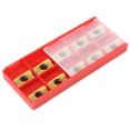 thumbnail image 3 of Carbide Turning Inserts, High Hardness 10 Pieces Milling Inserts Fast Cutting Wear Resistant  For Industry For Replacement For Milling, 3 of 8