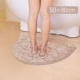 thumbnail image 1 of Carpet - Half Round Bathroom Rug for Comfort Durable Thickened Furry Soft and Machine Washable Bath Mat for Everyday Use, 1 of 7