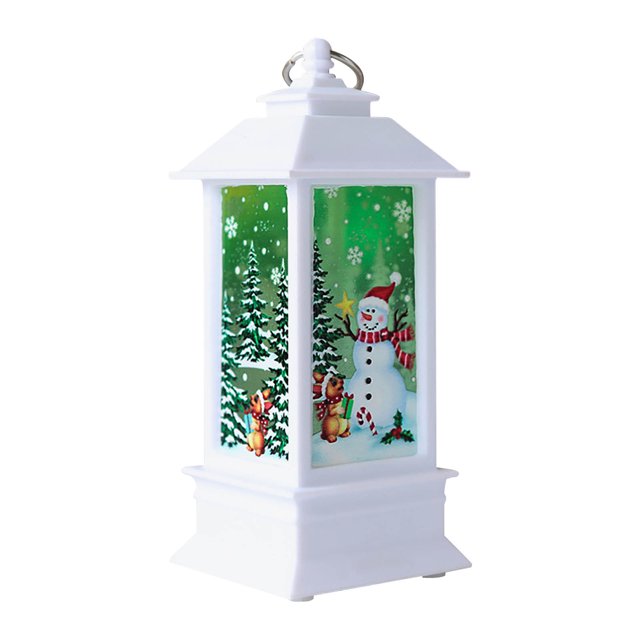 RKSTN Night Light, LED Lights Christmas Lantern Candlestick Lamp Night Light Old Man Snowman Decoration Night Light Desktop Ornament Christmas Ornament Personalized Night Light