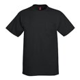 thumbnail image 1 of Hanes 5590 Adult Tagless Tee With Pocket, Black - Extra Large, 1 of 3