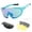 Black & green, variant on Labymos Cycling Glasses with 2 Interchangeable Lenses UV400 Sports Sunglasses MTB Road Bike Glasses for Men Women Running Driving Fishing Baseball