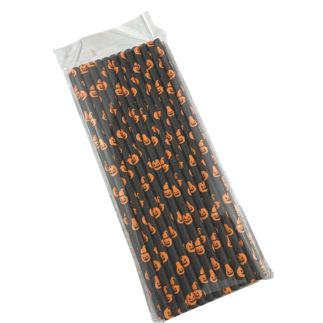 Harpily 50% Off Clear! Straws Friendly Halloween 19cm Long 25 Set 6 To Choose From
