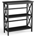 thumbnail image 1 of Costway 3-Tier Bookshelf Wooden Open Storage Bookcase for Home Office Black, 1 of 10