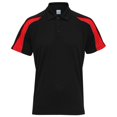 thumbnail image 1 of AWDis Just Cool Polo à Manches Courtes pour Homme à Panneaux Contrastants, 1 of 2
