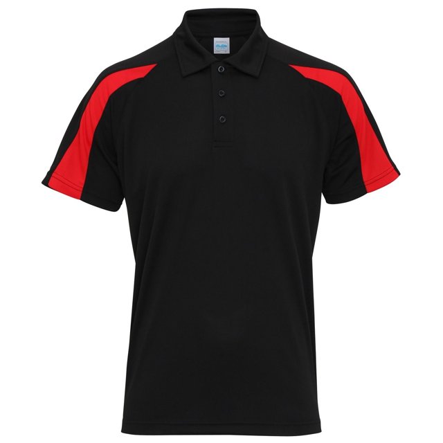 AWDis Just Cool Polo à Manches Courtes pour Homme à Panneaux Contrastants