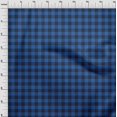 thumbnail image 3 of oneOone Polyester Lycra Blue Fabric Gingham Check Craft Projects Decor Fabric Printed By The Yard 56 Inch Wide, 3 of 4